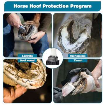 Zhizaiql 12 Pack Horse Hoof Tape, Strong Sticky Wraps, Convenient and Protective Solution for Wound Management and Laminitis Abscess Treatment