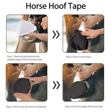 Zhizaiql 12 Pack Horse Hoof Tape, Strong Sticky Wraps, Convenient and Protective Solution for Wound Management and Laminitis Abscess Treatment
