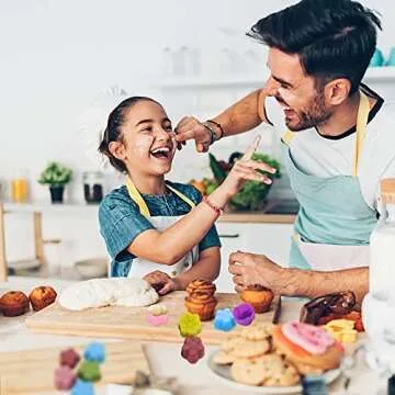 JOGILBOY Silicone Muffin Molds 30 Pack Mini Flower Design