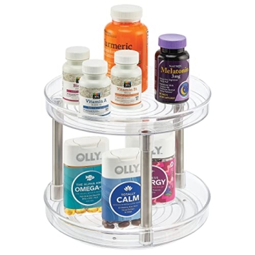 Lazy Susan 2-Tier Organizer for Bathroom and Kitchen