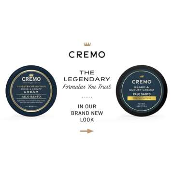 Cremo Beard & Scruff Cream, Palo Santo (Reserve Collection), 4 oz - Soothe Beard Itch, Condition and...