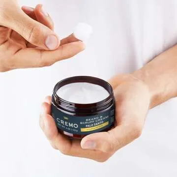 Cremo Beard & Scruff Cream, Palo Santo (Reserve Collection), 4 oz - Soothe Beard Itch, Condition and Offer Light-Hold Styling for Stubble and Scruff (Product Packaging May Vary)