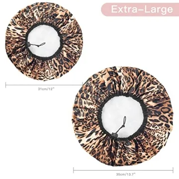 Auban Adjustable Waterproof Shower Cap in 3 Colors