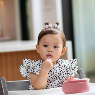 NumNum Suction Bowls for Babies & Toddlers, Extra Strong Non-Slip Suction, 100% Food-Grade Silicone, BPA-Free, Microwave & Dishwasher Safe, Baby-Led Weaning Bowls for 4+ Months & GOOtenils Blue