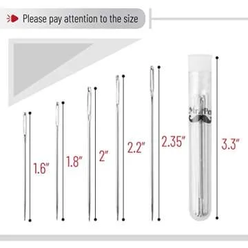 Mr. Pen- Large Eye Needles for Hand Sewing, 50 Pack, Assorted Sizes, Sewing Needles, Needles, Needles for Sewing, Embroidery Needles for Hand Sewing, Sewing Needles Large Eye
