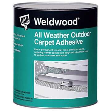 DAP Weldwood All-Weather Carpet Adhesive - Strong & Durable for Outdoor Use