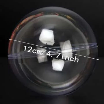 120MM 10PCS Extra Large Clear Baubles for Crafts Clear Plastic Ornaments Fillable Ornaments Balls DIY for Christmas,Holiday, Wedding,Party,Home Decor