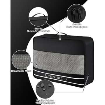 Ougrand 9 Set Packing Cubes for Enhanced Travel Organization