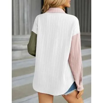 HOTOUCH Women’s Button Down Casual Shirts in Vibrant Colors