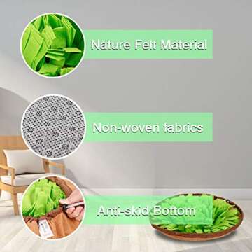 Emarth Snuffle Mat for Dogs - Interactive Slow Feeding Puzzle