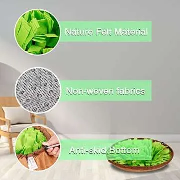 Emarth Snuffle Mat for Dogs - Interactive Slow Feeding Puzzle