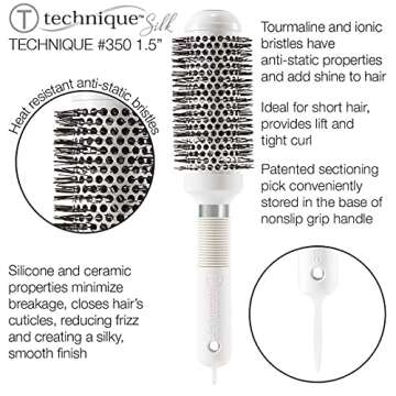 Cricket Technique Silk 1.5" Thermal Hair Brush for All Hair Types