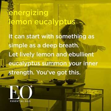 EO Liquid Hand Soap Refill, 1 Gallon, Lemon and Eucalyptus, Organic Plant-Based Gentle Cleanser with Pure Essential Oils