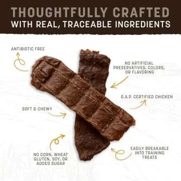 Earth Animal Wisdom Air-Dried Chicken Jerky for Dogs