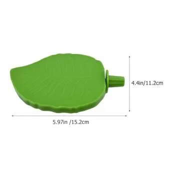 Ipetboom Bird Perch Stand Platform Leaf Shape Parrot Perch Bird Cage Accessories for Cockatiels Lovebirds Small Parakeets Parrotlets