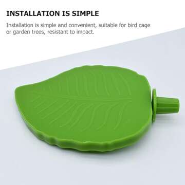 Ipetboom Bird Perch Stand Platform Leaf Shape Parrot Perch Bird Cage Accessories for Cockatiels Lovebirds Small Parakeets Parrotlets