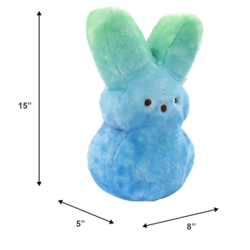 Shaggy Bunny Peeps 15” Plush Toy for Easter Joy