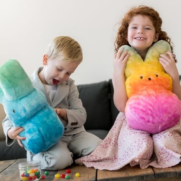 Shaggy Bunny Peeps 15” Plush Toy for Easter Joy