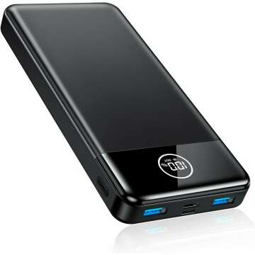 Fast Portable Charger 33800mAh with Digital Display