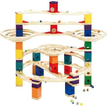 Hape Quadrilla Marble Run 147-Piece STEM Toy