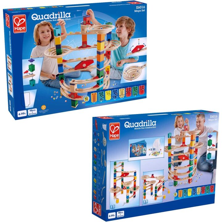 Hape Quadrilla Marble Run 147-Piece STEM Toy