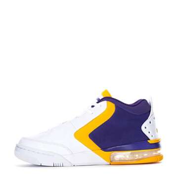 Jordan BV6273-105: Men's White/University Gold-Court Purple Big Fund Sneakers (10.5 D(M) US Men)