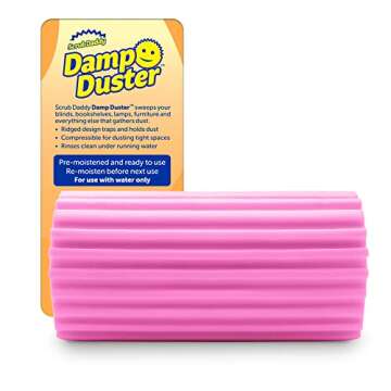 Scrub Daddy Damp Duster, Magical Dust Cleaning Sponge, Dusters for Cleaning, Venetian & Wooden Blind...