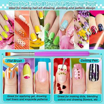 Gem Glue Clear with Rhinestone for Crafts, Clear AB Iridescent Gems with B7000 Jewelry Glue, Flatback Rhinestone Dotting Tools for Cloths Jewelry Making, Makeup, Bling Shoes and Nail Decoration