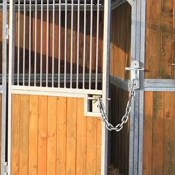 Dunzy 6 Pcs Bucket Hooks for Horses Metal Equestrian Water Bucket Hook Hangers Horse Stalls Feed Barn Farmhouse Supplies(Silver)