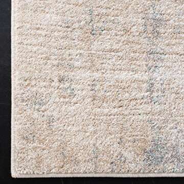 SAFAVIEH Adirondack Collection Area Rug - 8' x 10', Beige & Slate, Modern Abstract Design, Non-Shedding & Easy Care, Ideal for High Traffic Areas in Living Room, Bedroom (ADR207B)