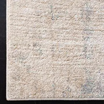 SAFAVIEH Adirondack Collection Area Rug - 8' x 10', Beige & Slate, Modern Abstract Design, Non-Shedding & Easy Care, Ideal for High Traffic Areas in Living Room, Bedroom (ADR207B)