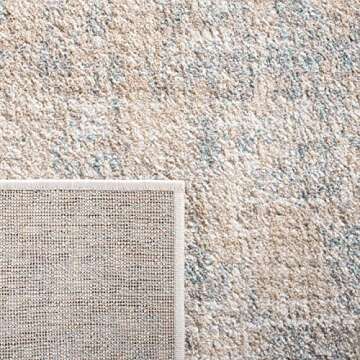 SAFAVIEH Adirondack Collection Area Rug - 8' x 10', Beige & Slate, Modern Abstract Design, Non-Shedding & Easy Care, Ideal for High Traffic Areas in Living Room, Bedroom (ADR207B)