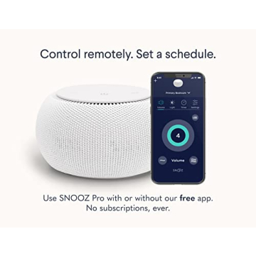 SNOOZ Pro Smart White Noise Machine with Travel Case