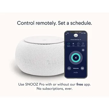 SNOOZ Pro Smart White Noise Machine with Travel Case