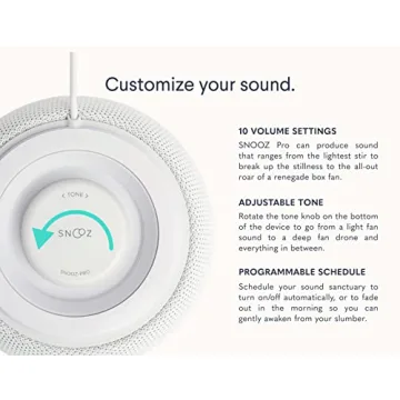 SNOOZ Pro Smart White Noise Machine with Travel Case
