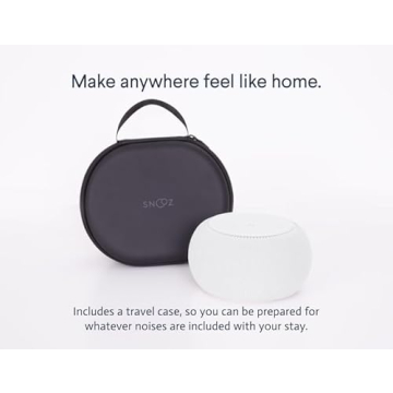 SNOOZ Pro Smart White Noise Machine with Travel Case