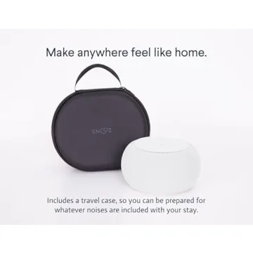 SNOOZ Pro Smart White Noise Machine with Travel Case