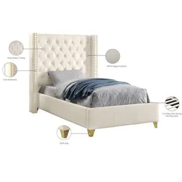 Elegant Meridian Soho Bonded Leather Bed for Modern Bedrooms