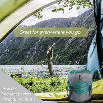 Frelaxy Compression Sack, Ultralight Sleeping Bag Stuff Sack Compression Stuff Sack - Space Saving Gear for Camping, Hiking, Backpacking (Turquoise, S)