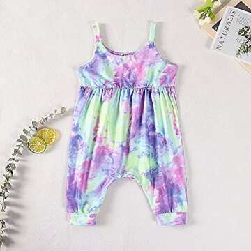 GLIGLITTR Toddler Girl Dinosaur Romper for Summer Fun