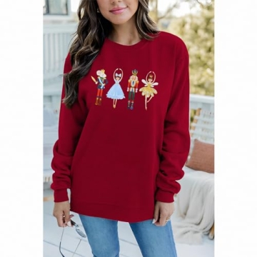IZYJOY Christmas Nutcracker Sweatshirt for Ballet Lovers