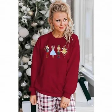 IZYJOY Christmas Nutcracker Sweatshirt for Ballet Lovers