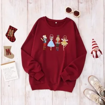IZYJOY Christmas Nutcracker Sweatshirt for Ballet Lovers