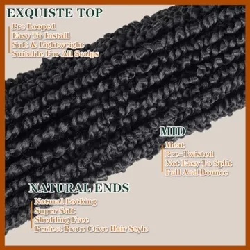 Silike 18inch Passion Twist Crochet Hair 6 Packs