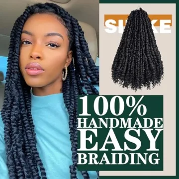 Silike 18inch Passion Twist Crochet Hair 6 Packs