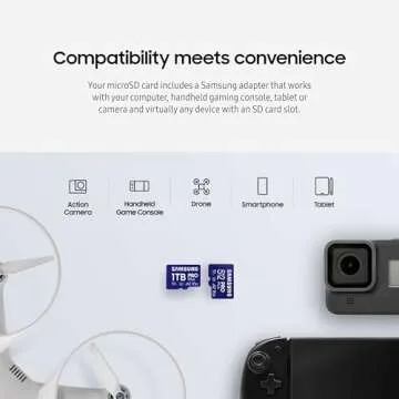 SAMSUNG PRO Plus 128GB microSD Card - Capture 4K UHD