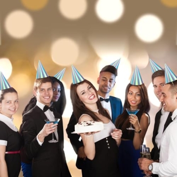 48 Iridescent Party Hats for Birthdays and Gatherings