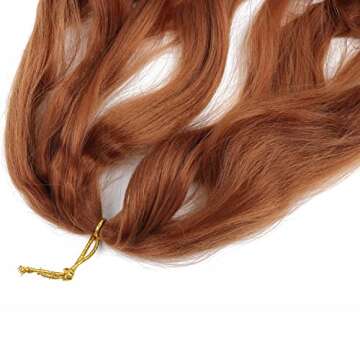 9 Pack French Curly Braiding Hair 22 Inch Bouncy Braiding Hair French Curles Synthetic Hair Extensions French Curl Braiding Hair Wavy ends Pre Streched Spanish Curly Braiding Hair #30