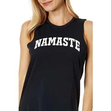 Spiritual Gangster Namaste Muscle Tank Top Black MD