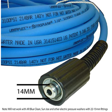 UBERFLEX Kink Resistant Pressure Washer Hose 50ft 3100 PSI